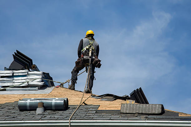 Professional Roof Repair technician working in Riverside, RI
